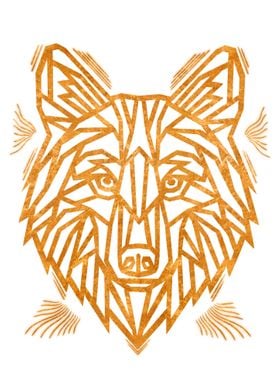 Fox Outline Gold