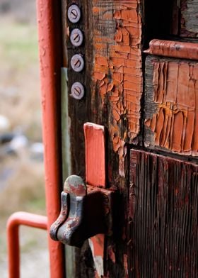 Peeling Paint on Train