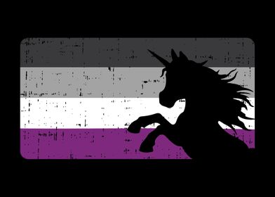 Asexual Pride Flag Unicorn