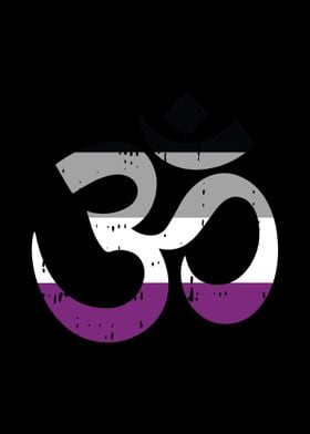 Om Aum Asexual Pride Yoga