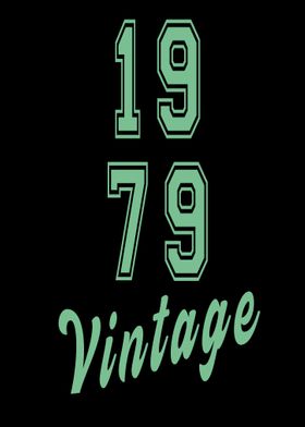 Retro 1979 Text 40