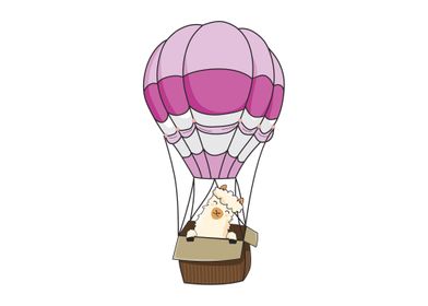 Alpaca cute air balloon