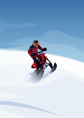 Snowbiking poster