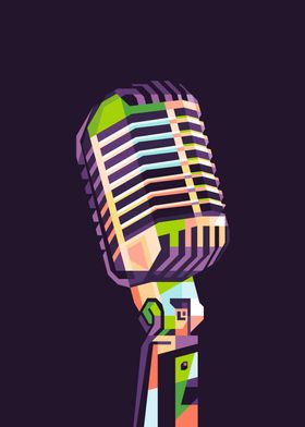 microphone popart WPAP