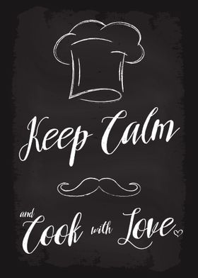 Keep Calm Cook with Love