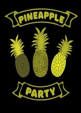 Pineapple party colorful