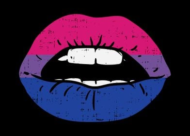 Bisexual Pride Lips