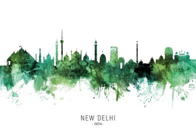 New Delhi Skyline India