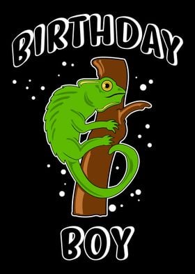 Birthday boy chameleon