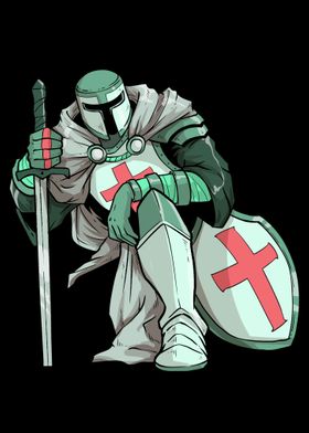 Kneeing Knight Crusader