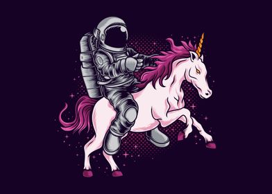 astronaut ride unicorn
