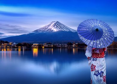 Fuji and Kimono