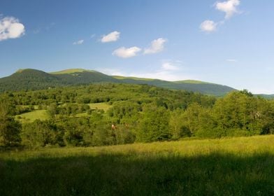 Green Bieszczady Mountains