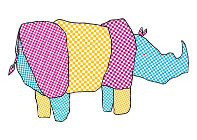 Rainbow  rhinoceros