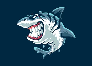 Angry shark