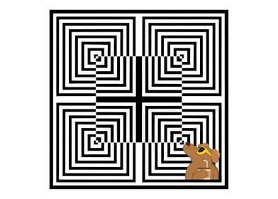 Dogs in the maze