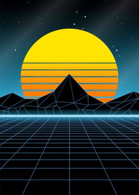 Chillwave Synthwave Sunset