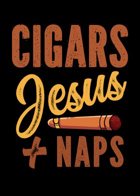 Jesus Cigar Smoker Naps