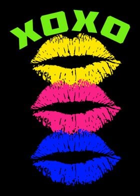 XOXO Colored Neon Lips