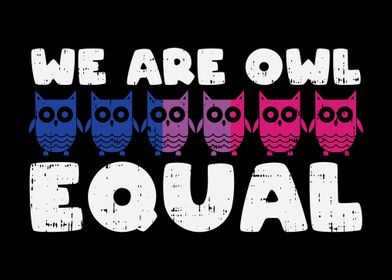 Owl Equal Bisexual Pride