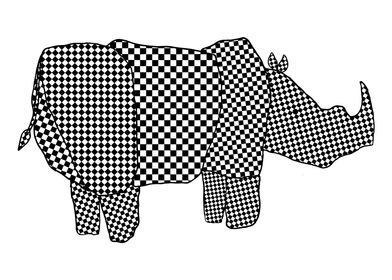 BW rhinoceros