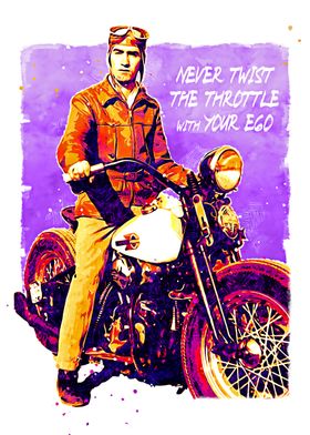 biker quote never twist