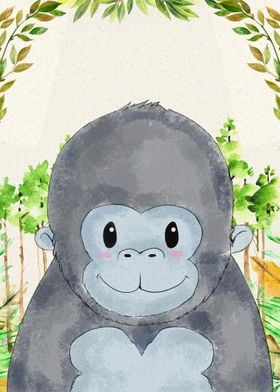 Gorilla Jungle Poster