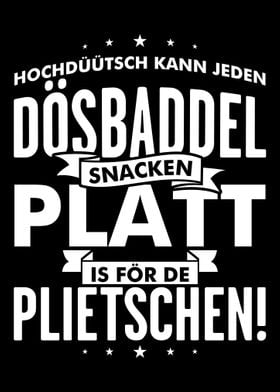 Platt Spruch Kneipe Cafe