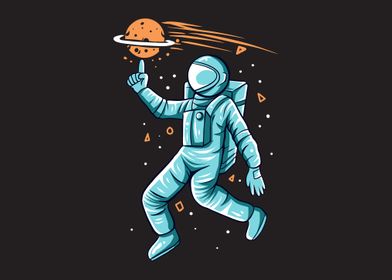 astronaut hand space 