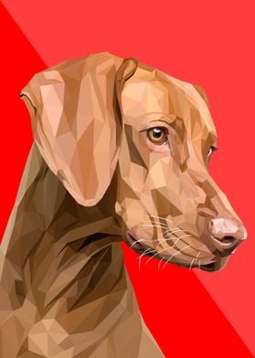 Brown Dog Lowpoly