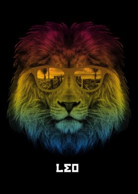 Leo Zodiac Cool Lion