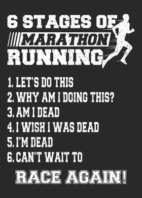 6 Stages of Marathon Runni