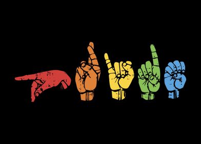 Pride Sign Language LGBT