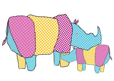 Colorful Rhino