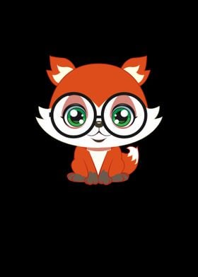 Fox Glasses cute sweat fun