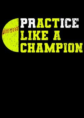 Softball Practice Champion