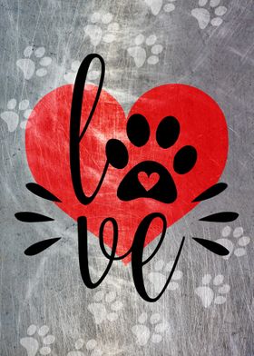 LOVE PAWS METAL
