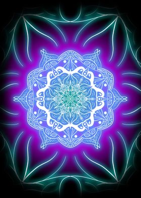 Trippy Lotus Mandala