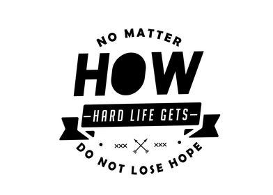 no matter how hard