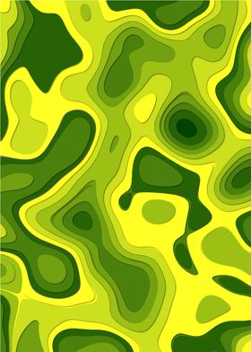 Green paper cut texture