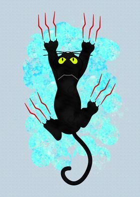 Funny Cat Art Illustration