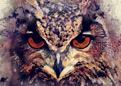 Owl bird art