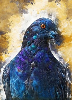 Dove pigeon bird art