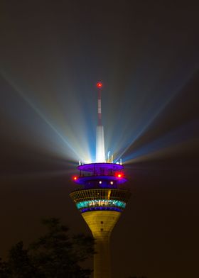 Lightshow on TV Tower