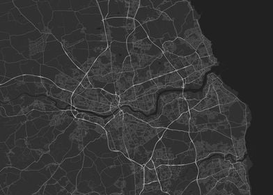 Newcastle England Map