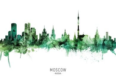 Moscow Skyline Russia