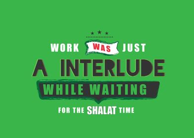 waiting for the shalat 