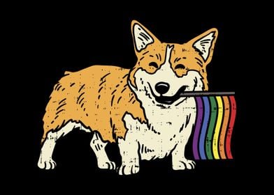 Welsh Corgi LGBT Pride