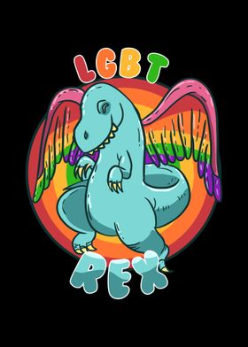 LGBT Trex Angel Wings