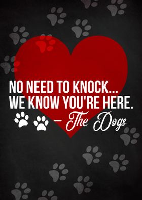 NO NEED TO KNOCK CHALK